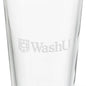 Washington University in St. Louis 16 oz Pint Glass Shot #3