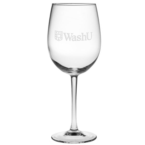 Washington University in St. Louis Red Wine Glasses - Made in the USA Shot #2