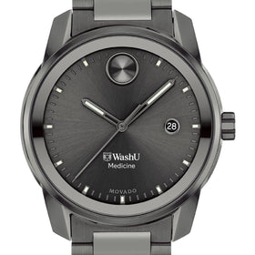 Washington University School of Medicine in St. Louis Men's Movado BOLD Gunmetal Grey with Date Window Shot #1