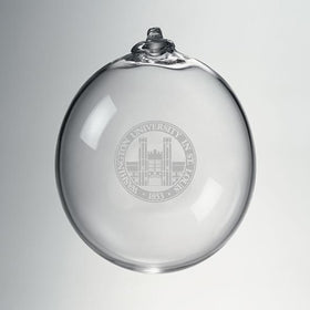 WashU Glass Ornament by Simon Pearce Shot #1