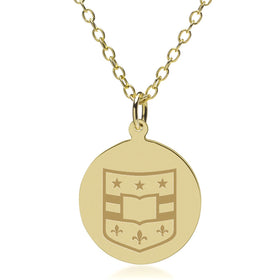 WashU Medicine 18K Gold Pendant & Chain Shot #1