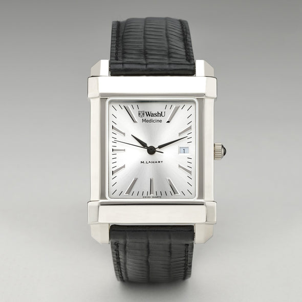 WashU Medicine Men's Collegiate Watch with Leather Strap Shot #2