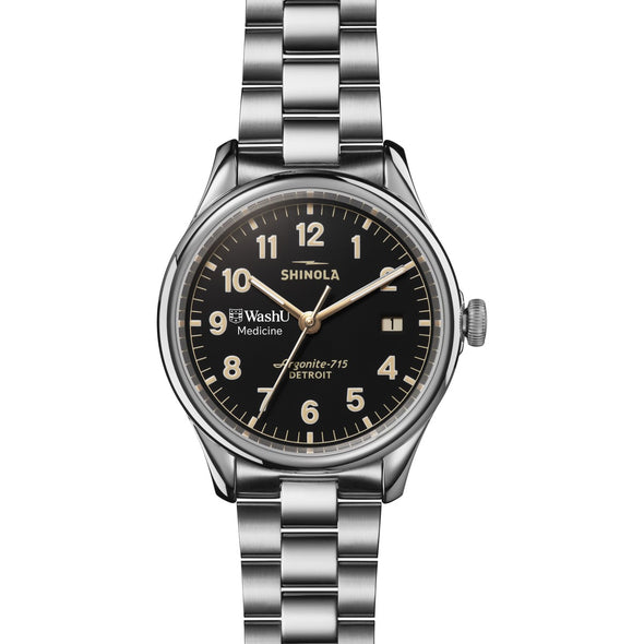 WashU Medicine Shinola Watch, The Vinton 38 mm Black Dial Shot #2