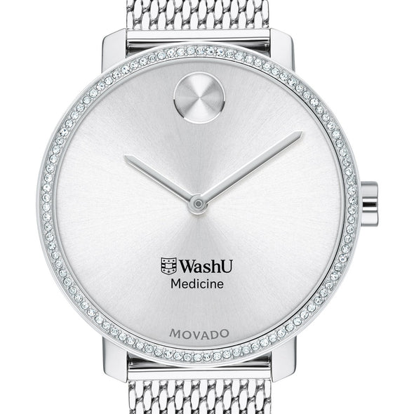 WashU Medicine Women's Movado Bold with Crystal Bezel & Mesh Bracelet Shot #1
