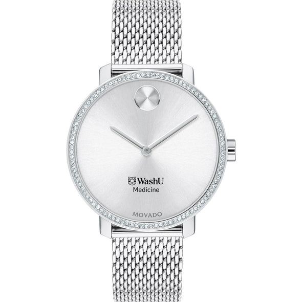 WashU Medicine Women's Movado Bold with Crystal Bezel & Mesh Bracelet Shot #2