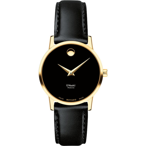 WashU Medicine Women's Movado Gold Museum Classic Leather Shot #2