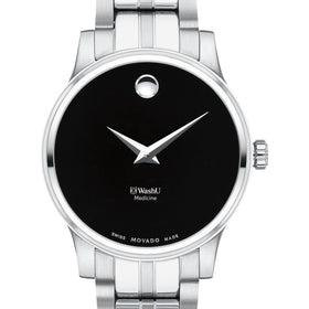 WashU Medicine Women's Movado Stainless Steel Watch with Black Dial Shot #1