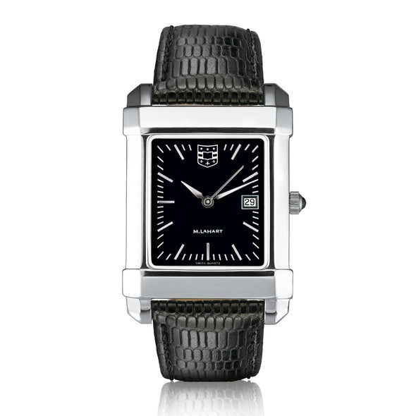 WashU Men's Black Quad with Leather Strap Shot #2