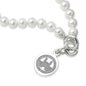 WashU Pearl Bracelet with Sterling Silver Charm Shot #2