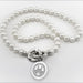 WashU Pearl Necklace with Sterling Silver Charm