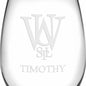 WashU Stemless Wine Glasses Made in the USA - Set of 2 Shot #3