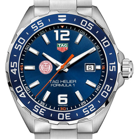 Weill Cornell Men's TAG Heuer Formula 1 with Blue Dial & Bezel Shot #1
