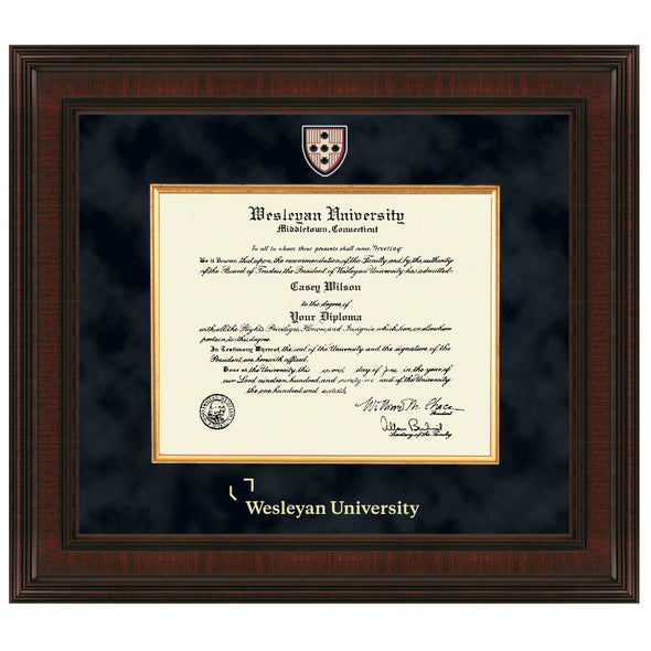 Wesleyan Diploma Frame - Excelsior Shot #1