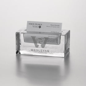 Wesleyan Glass Business Cardholder by Simon Pearce Shot #1