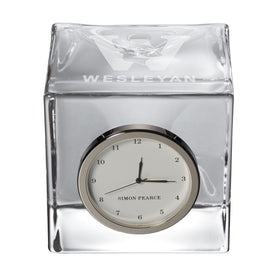 Wesleyan Glass Desk Clock by Simon Pearce Shot #1
