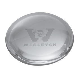 Wesleyan Glass Dome Paperweight by Simon Pearce Shot #1
