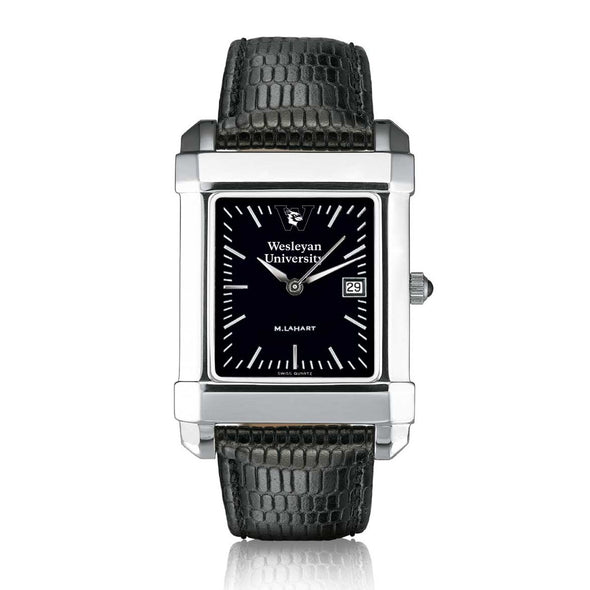 Wesleyan Men's Black Quad with Leather Shot #2