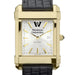 Wesleyan Men's Gold Watch with 2-Tone Dial & Leather Strap at M.LaHart & Co.