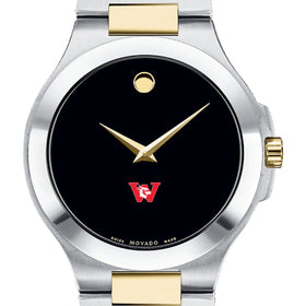 Wesleyan Men&#39;s Movado Collection Two-Tone Watch with Black Dial Shot #1