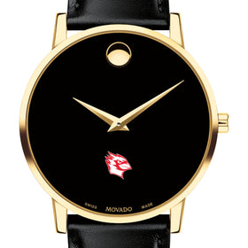 Wesleyan Men's Movado Gold Museum Classic Leather Shot #1