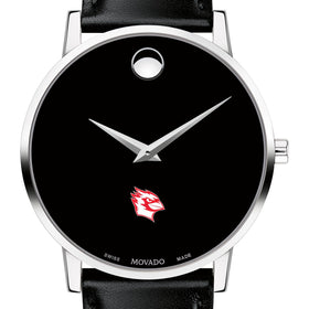 Wesleyan Men's Movado Museum with Leather Strap Shot #1