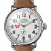 Wesleyan Shinola Watch, The Runwell 47 mm White Dial