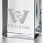 Wesleyan Tall Glass Desk Clock by Simon Pearce Shot #2