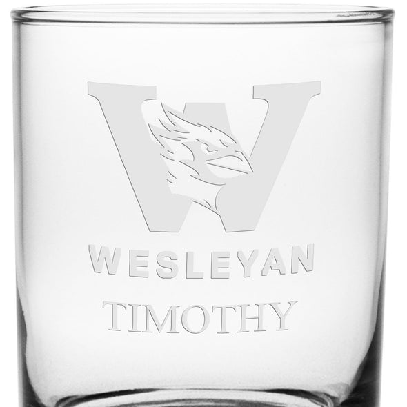 Wesleyan Tumbler Glasses - Set of 2 Made in USA Shot #3