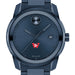Wesleyan University Men's Movado BOLD Blue Ion with Date Window