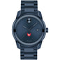 Wesleyan University Men's Movado BOLD Blue Ion with Date Window Shot #2
