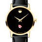 Wesleyan Women's Movado Gold Museum Classic Leather Shot #1