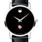 Wesleyan Women's Movado Museum with Leather Strap Shot #1