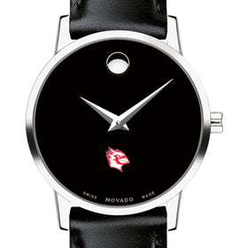 Wesleyan Women's Movado Museum with Leather Strap Shot #1