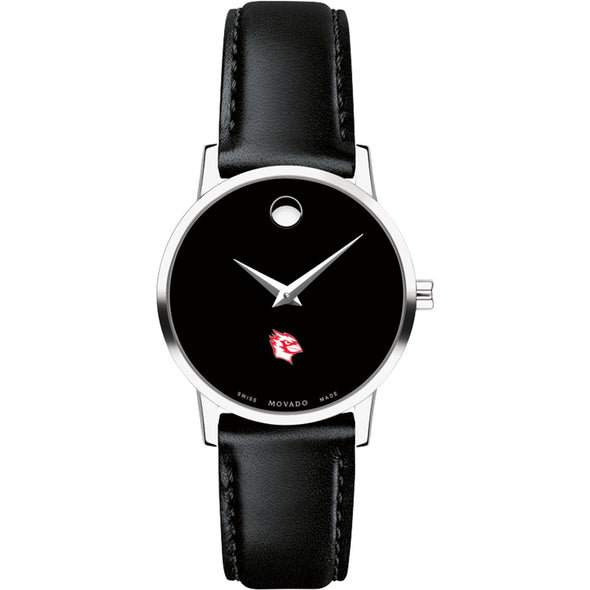 Wesleyan Women&#39;s Movado Museum with Leather Strap Shot #2