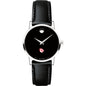 Wesleyan Women's Movado Museum with Leather Strap Shot #2