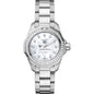 Wesleyan Women's TAG Heuer Steel Aquaracer with Diamond Dial & Bezel Shot #2
