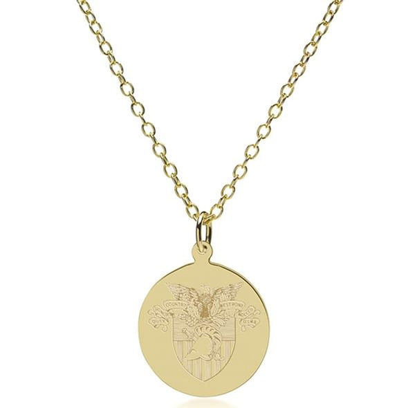 West Point 18K Gold Pendant & Chain Shot #2