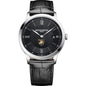 West Point Men's Baume et Mercier 40mm Classima Quartz Watch with Black Dial & Black Leather Strap Shot #2