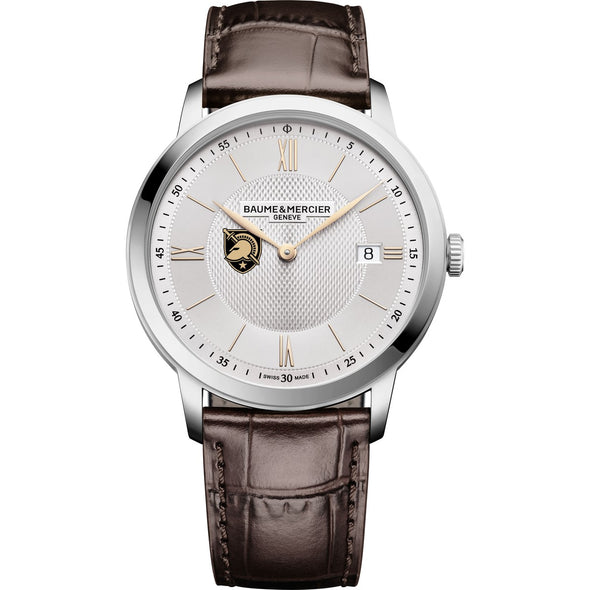 West Point Men's Baume et Mercier 40mm Classima Quartz Watch with Silver Dial & Dark Brown Leather Strap Shot #2