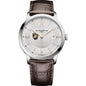 West Point Men's Baume et Mercier 40mm Classima Quartz Watch with Silver Dial & Dark Brown Leather Strap Shot #2