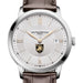 West Point Men's Baume et Mercier 40mm Classima Quartz Watch with Silver Dial & Dark Brown Leather Strap