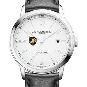 West Point Men's Baume et Mercier 42mm Classima Automatic Watch with White Dial & Black Leather Strap Shot #1