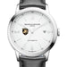 West Point Men's Baume et Mercier 42mm Classima Automatic Watch with White Dial & Black Leather Strap