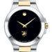 West Point Men's Movado Collection Two-Tone Watch with Black Dial