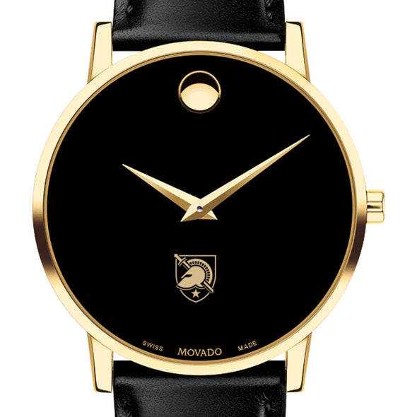 West Point Men&#39;s Movado Gold Museum Classic Leather Shot #1