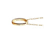 West Point Monica Rich Kosann "Carpe Diem" Poesy Ring Necklace in Gold Shot #3