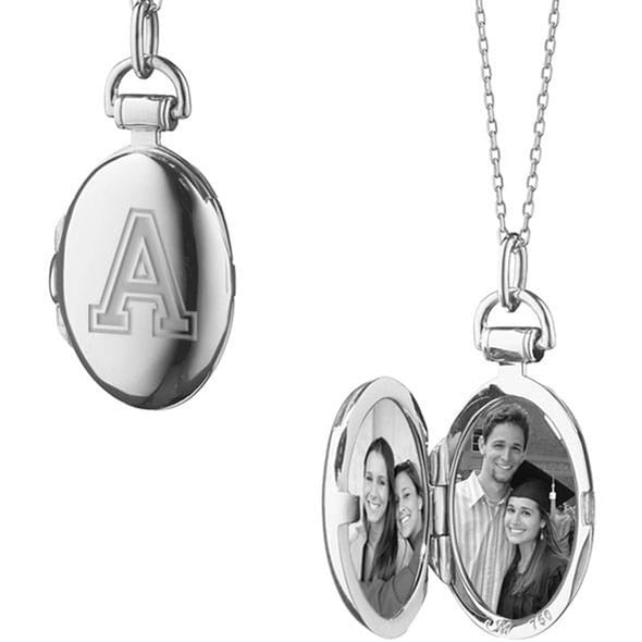 West Point Monica Rich Kosann Petite Locket in Silver Shot #2