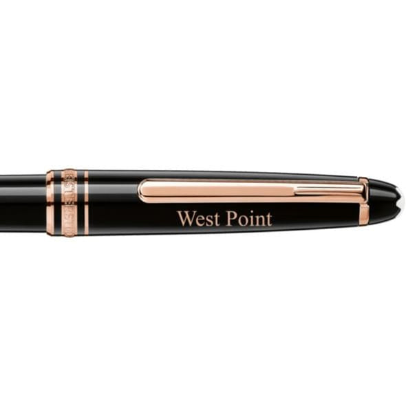 West Point Montblanc Meisterstück Classique Ballpoint Pen in Red Gold Shot #2