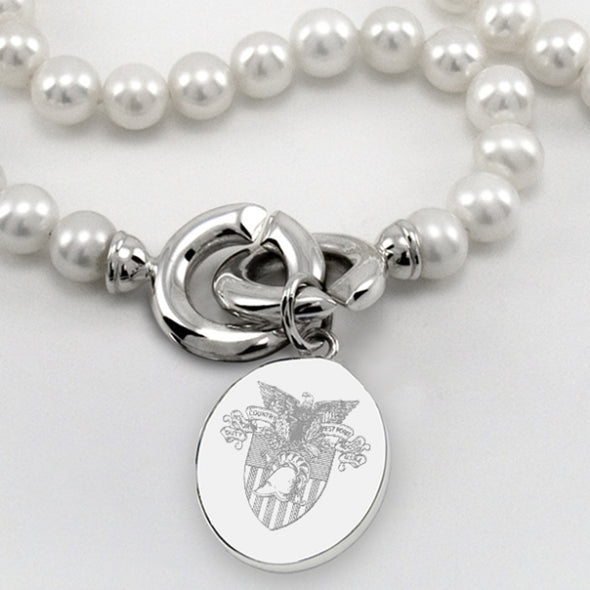 West Point Pearl Necklace with USMA Sterling Silver Charm Shot #2