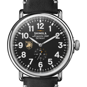 West Point Shinola Watch, The Runwell 47mm Black Dial Shot #1